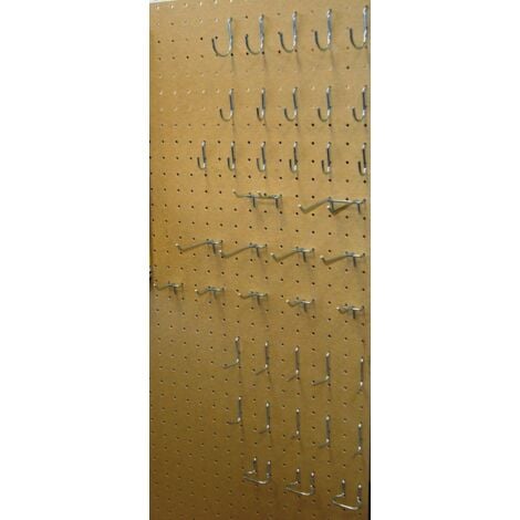 MOTTEZ - Lot de 40 crochets universels pour panneau perforé - B274B - Ce produit de marque MOTTEZ est neuf.
