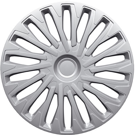 POLAIRE - Boîte de 4 enjoliveurs SOHO Silver ABS 14" - RA14-5SOC - Ce produit de marque POLAIRE est neuf.