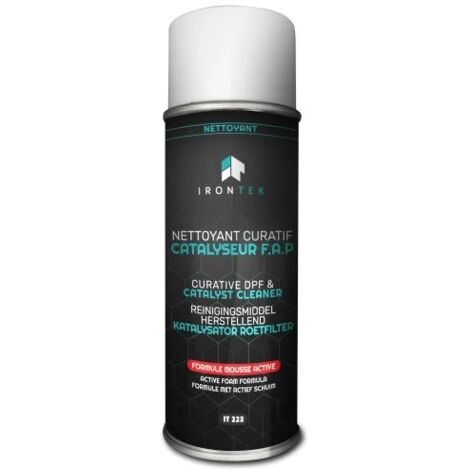 Nettoyant curatif FAP 400ml – IT223 – Mousse active pour dépôts de suie – Compatible FAP céramique et métal – Restaure performances moteur – Irontek (1/3)