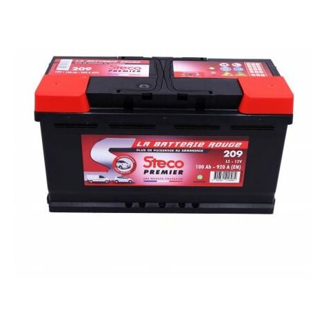 Batterie 12V 100Ah 920A STECO 209 - Ce produit de marque STECO est neuf.