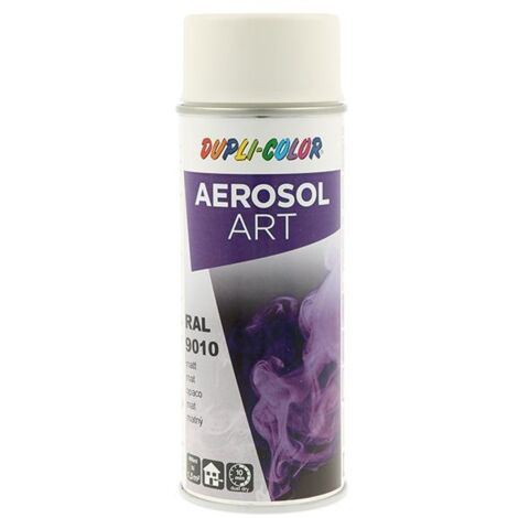 Spray de peinture en aérosol Art blanc pur RAL 9010 400 ml en spray
