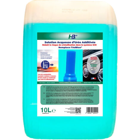 TOPCAR - Solution aqueuse d'urée additivée HYPERBLUE - Remplace l'AdBlue - Bidon de 10 litres