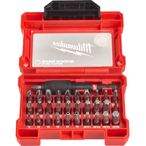 MILWAUKEE - Coffret 32 embouts de vissage shokwave impact duty - 4932464240