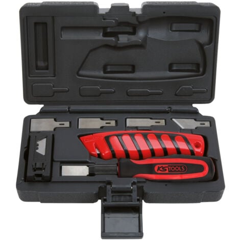 KS Tools - Jeu de grattoirs et cutters - 27 pcs - 907.2200