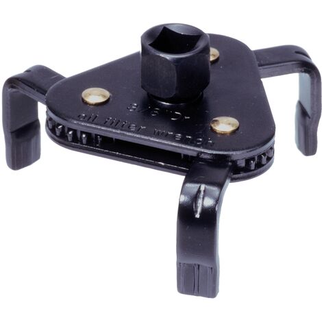 Ks Tools – Clé à filtre à huile réglable 62 à 102 mm – Entraînement carré 3/8'' et 1/2'' – Construction en tôle pour durabilité – Adaptateur inclus