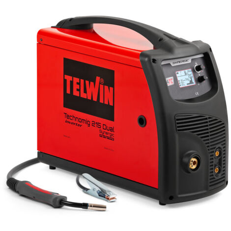 Telwin – Poste à souder multifonction 200A – MIG-MAG/TIG/MMA – Technologie ONE TOUCH LCD – Pour acier, inox, aluminium – Compact et léger