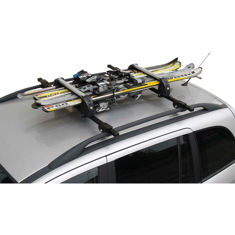 Porte-skis sur toit de voiture - Ski rack M-7705s - argent - pour 5 paires  de skis ou 4 snowboards