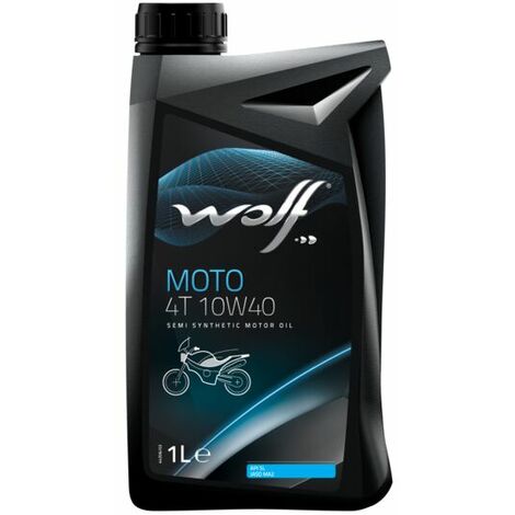 WOLF - Huile moteur 4 temps - 10W40 Moto performance - 1 L - 1043808