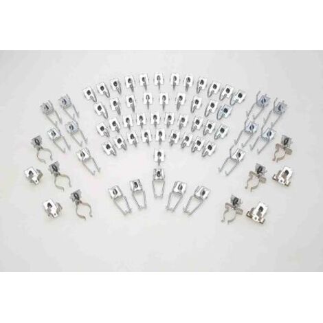 Facom – Crochet de rangement 50mm – Lot de 20 crochets standard – 5 crochets pour clés plates 25x8mm – 5 crochets pour clés plates 36x12mm (1/6)