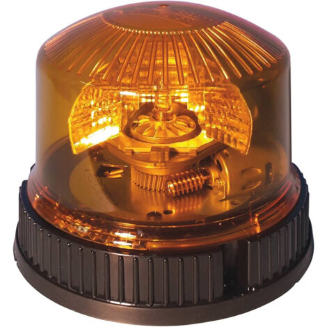 Topcar – Gyrophare halogène 23W 12/24V à fixer 17051 – Indice IP54 pour sécurité accrue – Fixation à plat pour installation facile