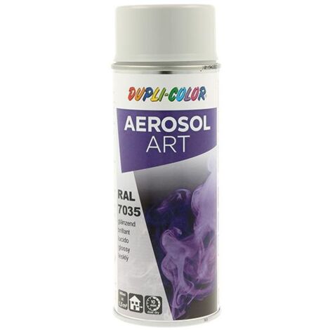 Aérosol de peinture en spray colorée Art gris clair brillant RAL 7035 400 ml