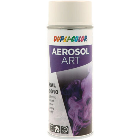 Aérosol de peinture en spray Art blanc brillant RAL 9010 400 ml