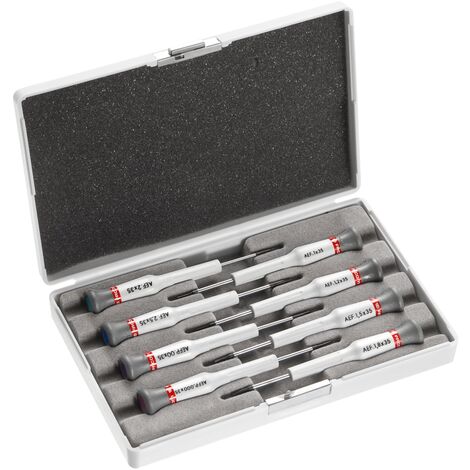 Facom – Coffret de 8 tournevis cruciformes précision – Longueur de pointe 1 à 2,5 mm – Pour travaux de précision – AEJ1