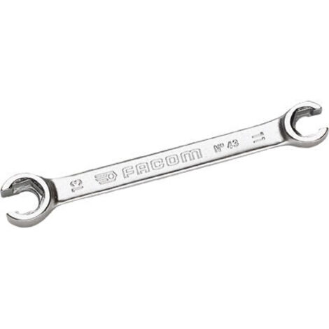 Facom Clé à anneau double à extrémité ouverte 8x10 mm avec bord d'arrêt