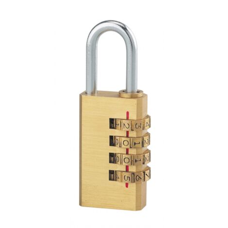 THIRARD - Cadenas à combinaison 258, laiton, 4 chiffres, intérieur, anse acier, 28mm - THIRARD (1/4)