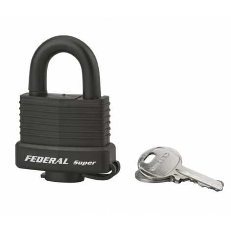THIRARD - Cadenas à clé Fédéral Lock Sea Line, laiton,  extérieur, anse inox, 40mm, 2 clés - THIRARD