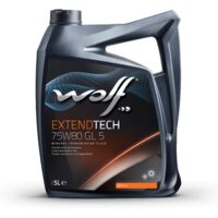 Wolf – Huile de transmission EXTENDTECH 75W80 GL 5 – 8337772 – Bidon 5 litres – Lubrifiant pour boîtes de vitesses – Protection contre l'oxydation