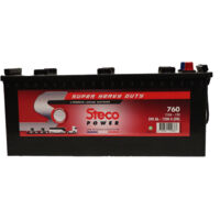 Stecopower – Batterie de démarrage 760A – 12V – Technologie AGM – Capacité 60Ah – Pour voiture et moto