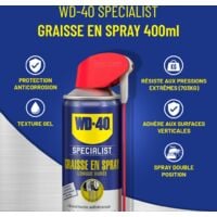 Chaîne moto graisse lubrifiante WD-40 400 ml anti-corrosion/spray  anti-rouille