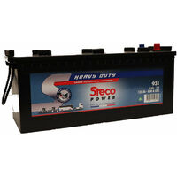 Stecopower – Batterie décharge lente 12V 140Ah 760A – 931 – Pour démarrage moteur – Technologie avancée STECO