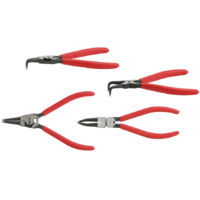 Kstools – Jeu de 4 pinces à circlips intérieurs et extérieurs – Chrome vanadium – Poignées gainées PVC – Pour Ø19-60 mm