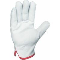SINGER - Paire de gants paume fleur de bovin - Dos croûte - Coloris naturel - Taille 10 - 50FC