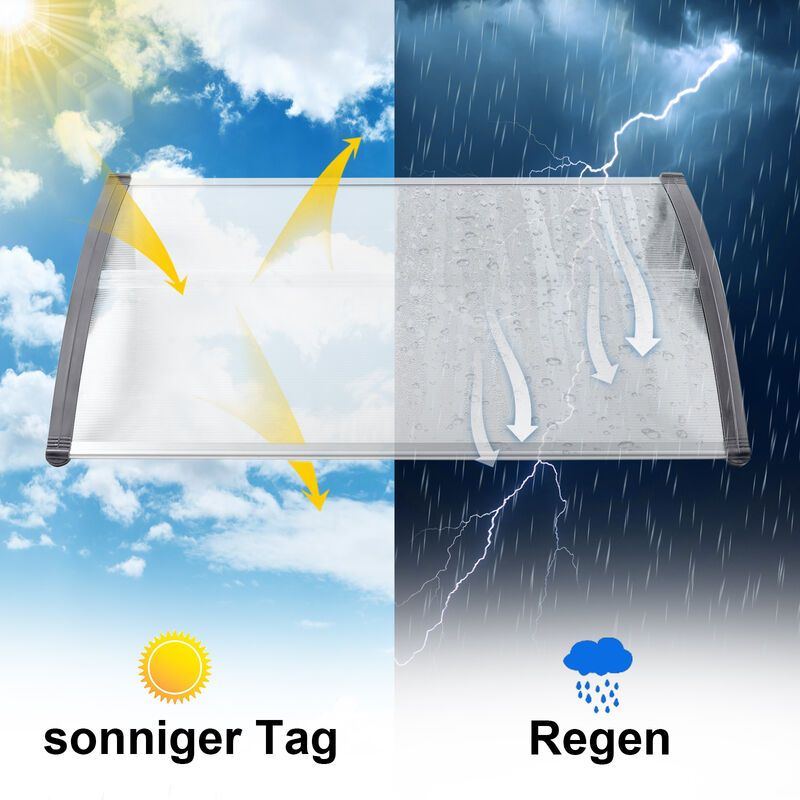 Produktbild von UV-Regen-Schneeschutz Vordach Für Haustür,Fenster Türüberdachung