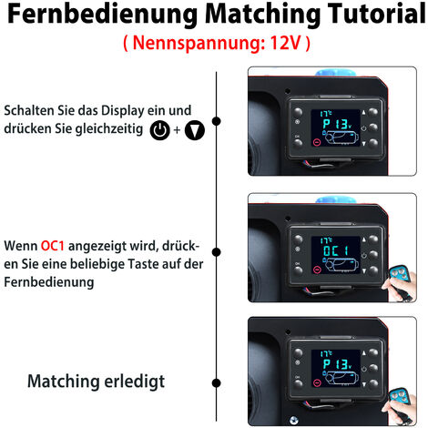 12 / 24V Standheizung Steuerung LCD Knopf Steuerung Schalter Truck