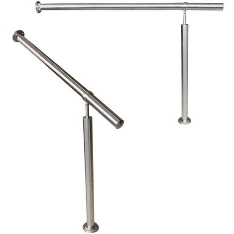 MroMax Edelstahl-Wandhalterung Für Handlauf – 304 Edelstahl, Satiniert, 12mm Rohrdurchmesser, 4 Stück