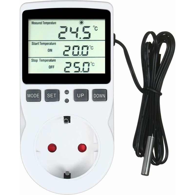 Digital Terrarium Aquarium Reptile Thermostat with Timer and Probe for  Greenhouse Seed Germination Incubator Refrigerator