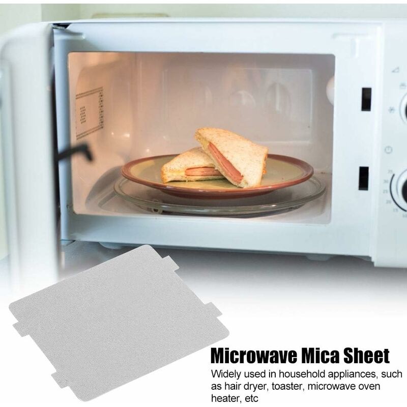 5 Pcs Plaque Mica Micro Ondes Plaque Mica Universelle Plaque Isolant Mica  Plaque Mica Four Micro-ondes Plaque Mica du Guide d'Onde Pièces et  Accessoires pour Micro-ondes Grille-pain Cuisine Four