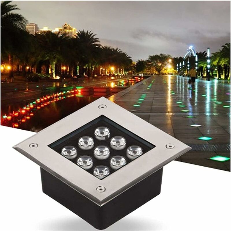 2 Pièces Projecteur LED Extérieur 100W, 10000LM éclairage de Sécurité  Extérieur, IP67 Imperméable Spot LED Extérieur Blanc Froid 6500K Pour  Patio, Jardin, Garage, Terrasse, Square, Usine, Entrée, Cour 