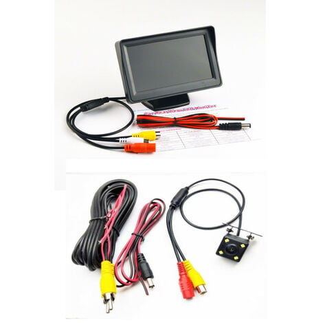Kit de système de caméra de recul sans fil pour système de sauvegarde de  moniteur de voiture/camion/fourgonnette/camionnette/RV 4.3