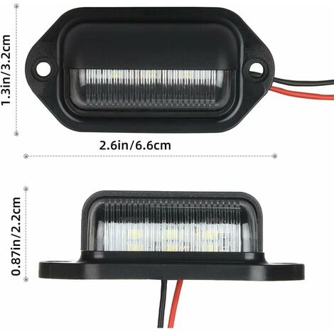  Lot de 2 feux de gabarit à LED - À accrocher - 12 à 24