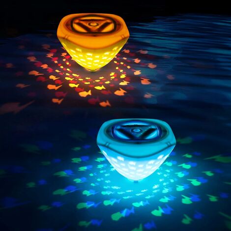 Lampe de piscine à LED solaire flottante pour piscine, baignoire, étang,  fontaine, spa, décoration de fête