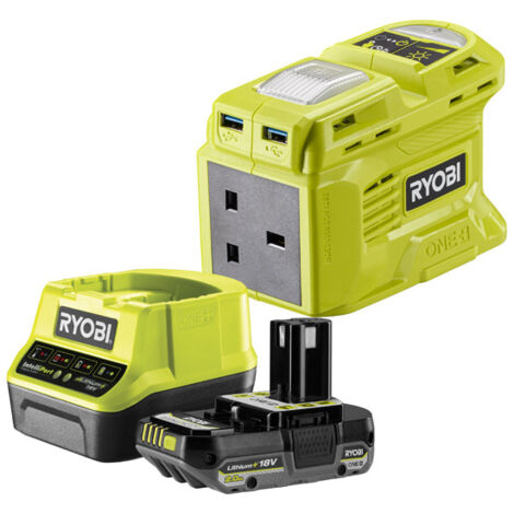 Ryobi ONE+ Battery Inverter Kit (1x 2.0Ah) 18V RY18BI150B-120