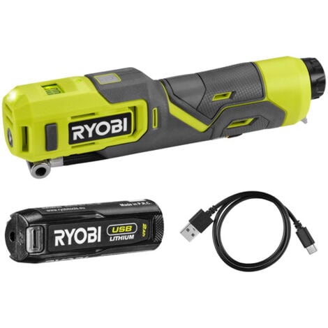 Ryobi USB Lithium High Pressure Inflator Kit (1 x 2.0Ah) 4V RI4-120G