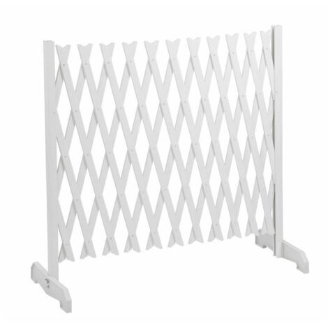 Barrera de protección extensible de plástico blanco (1/5)