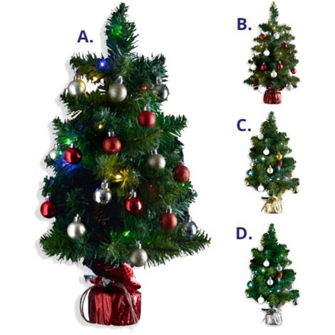 OSE - Pequeño árbol de Navidad decorado - 50 cm