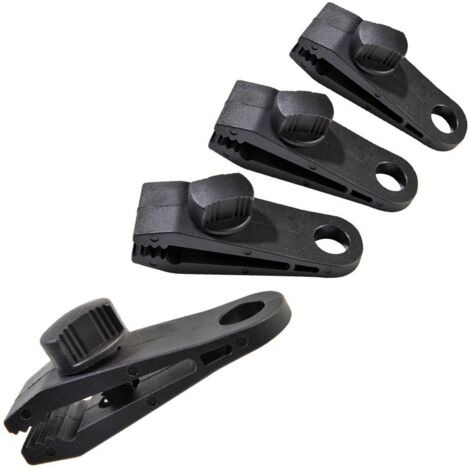 TERRE JARDIN - Clips de sujeción para lonas - Se venden en packs de 4