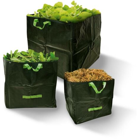 TERRE JARDIN - Bolsa de jardín cuadrada - Pack de 3