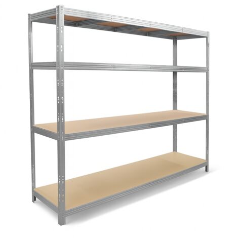 Estantería de almacenamiento para almacén, garaje y taller - Capacidad de 1400 kg - 2 m x 2,37 m