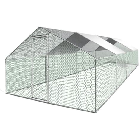 Recinto de gallinero, aviario exterior, parque protegido de 24 m²
