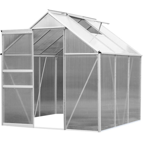 TERRE JARDIN - Invernadero de jardín de aluminio y policarbonato de 3,6 M². (1/5)