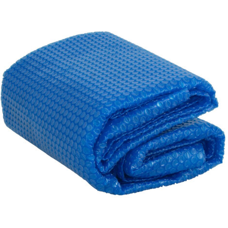 TERRE JARDIN - Cubierta de burbujas rectangular para piscinas - 400 micras, protección UV, retiene el calor Azul 2 x 4