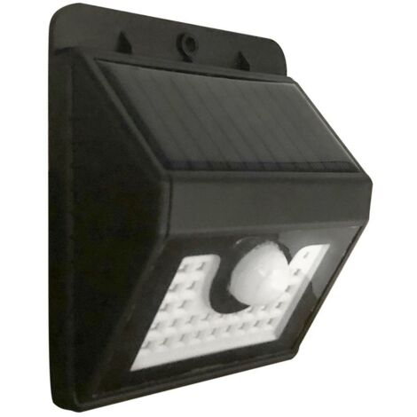 TERRE JARDIN - Aplique solar de pared con detector de movimiento - 300 lúmenes