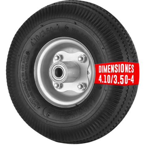EURO VANADIUM - Rueda inflable 260 mm con agujero de 16 mm