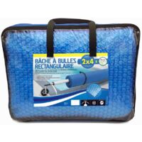 TERRE JARDIN - Cubierta de burbujas rectangular para piscinas Azul 8 x 4