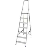 EURO VANADIUM - Escalera de aluminio de 7 peldaños