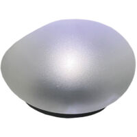 TERRE JARDIN - Piedra luminosa solar para exterior – LED blanco frío – IP55 Negro 14.2 × 12.7 × 8